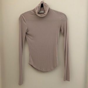 Aritzia Fitted Turtleneck Dusty Rose XS
